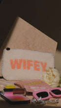 Load and play video in Gallery viewer, faux sherpa &quot;wifey&quot; whats in my bag video

