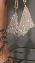 Load and play video in Gallery viewer, Black Embellished Around The Ankle Coil Heels Video
