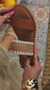 Video of tan slip on sandals