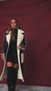 Black long reversible coat video