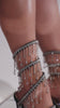 black embellished coil heel on model video