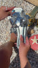 Video of Silver-Tone Slip On Sandals with Flower Strap