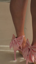 Load and play video in Gallery viewer, pink bow strappy heel video
