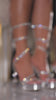 Video Of Silver Embellished Around The Ankle Coil Platform Heels 