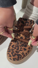 Load and play video in Gallery viewer, Piper Lace Up Sneakers - Leopard
