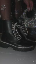 Load and play video in Gallery viewer, embellished black boot video
