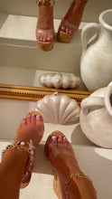 Load and play video in Gallery viewer, Summer in Cannes Platform Wedge Mules - Cork
