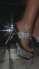 black platform embellished heels video
