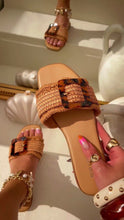 Load and play video in Gallery viewer, Soleil Slip On Sandals - Tan
