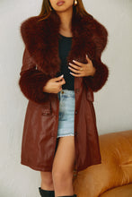 Load image into Gallery viewer, Faux Fur Coffee Coat
