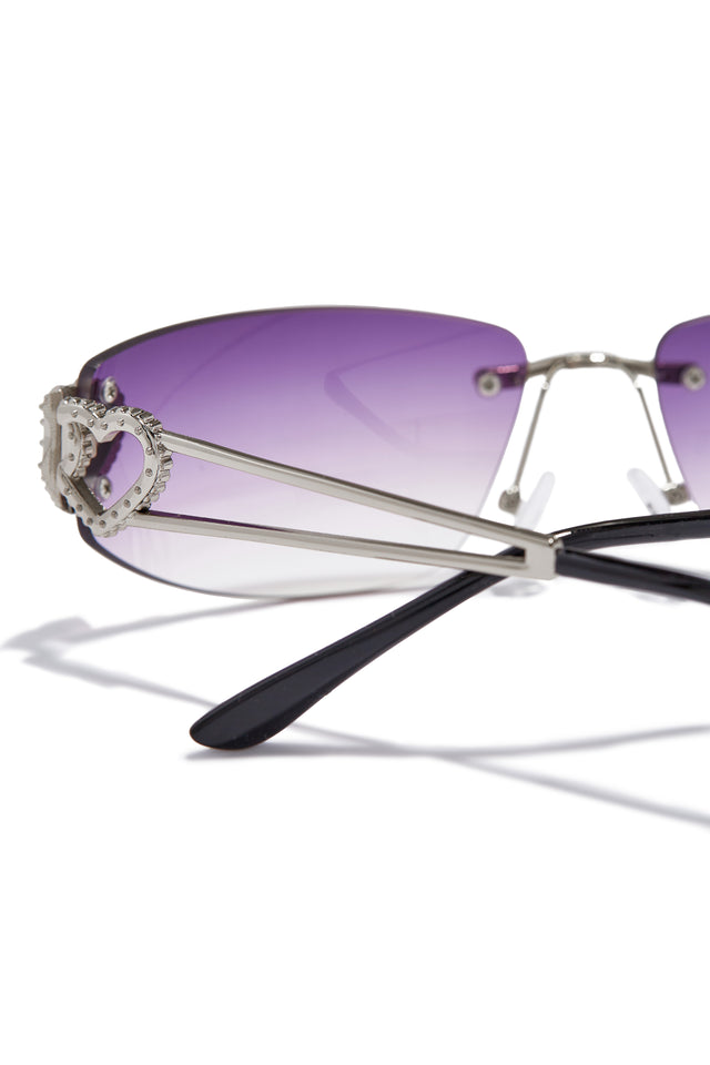 Load image into Gallery viewer, Summer Lover Rimless Sunglasses - Purple
