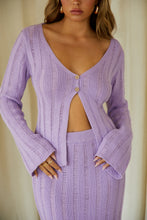 Load image into Gallery viewer, Purple Sweater Knit Top
