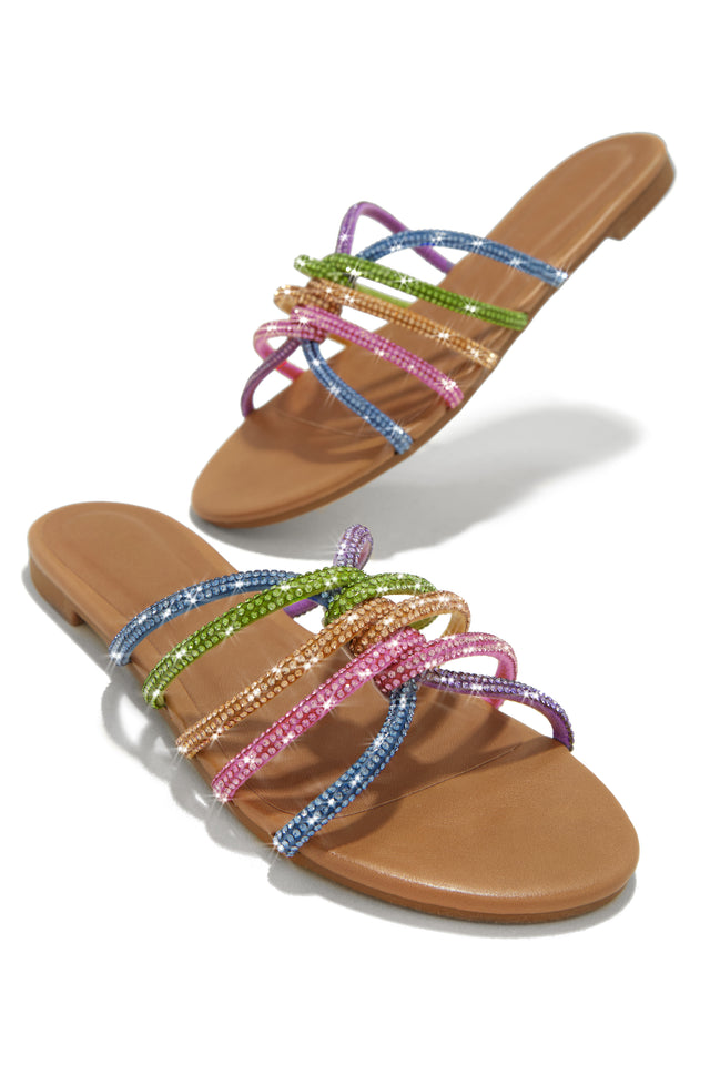 Load image into Gallery viewer, Girly Sandals Multi-colored Embellishment 
