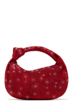 Load image into Gallery viewer, Red Embellished Top Handle Bag

