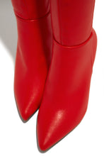 Load image into Gallery viewer, Red Pointed Toe Boots
