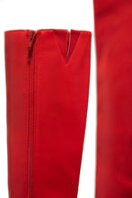 Load image into Gallery viewer, Concert Red Zipper Boots
