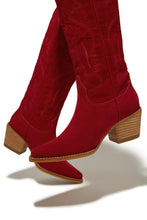 Load image into Gallery viewer, Red Western Festival Boots

