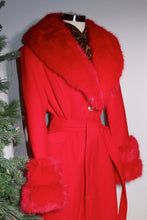 Load image into Gallery viewer, All Eyes On Her Faux Fur Coat - Red
