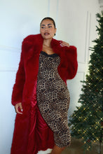 Load image into Gallery viewer, Giovanna Long Sleeve Midi Dress - Leopard
