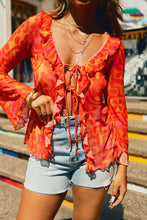 Load image into Gallery viewer, Red Printed Top
