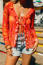 Load image into Gallery viewer, Red Multi Print Cover Up
