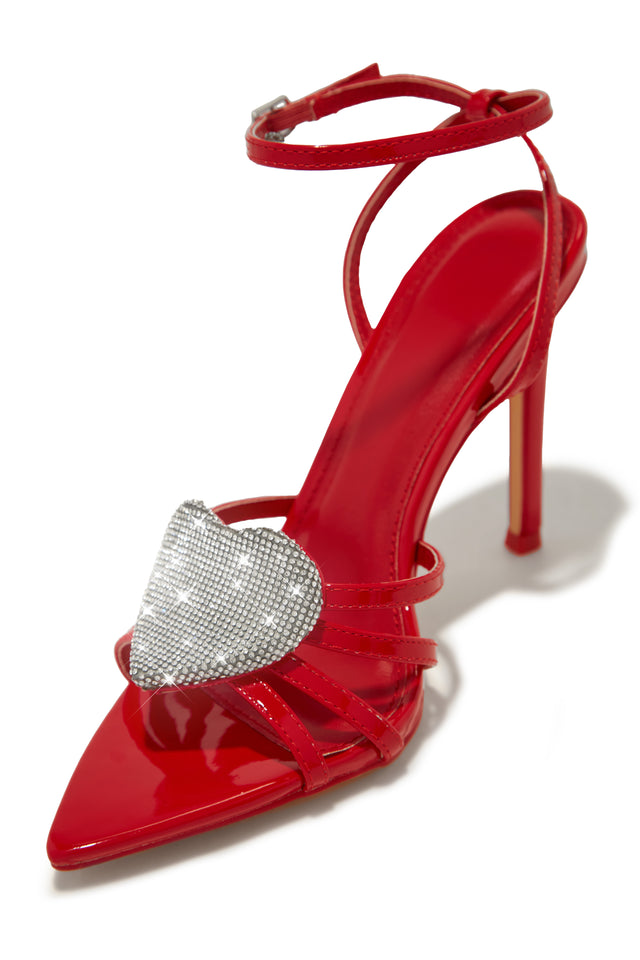 Load image into Gallery viewer, Red Strappy Single Sole High Heels
