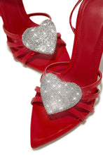 Load image into Gallery viewer, Red Heart Embellished Heels
