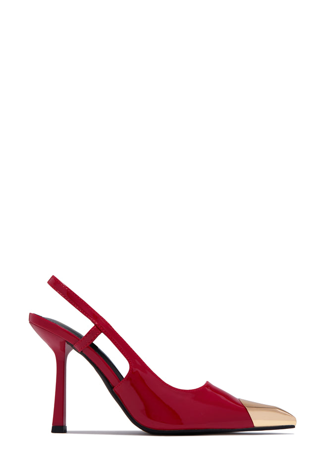 Load image into Gallery viewer, Sophia Slingback Pumps - Red
