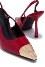 Load image into Gallery viewer, Sophia Slingback Pumps - Red
