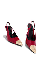 Load image into Gallery viewer, Sophia Slingback Pumps - Red
