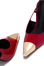 Load image into Gallery viewer, Sophia Slingback Pumps - Red
