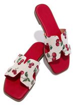 Load image into Gallery viewer, Cherry Baby Slip On Sandals - Red
