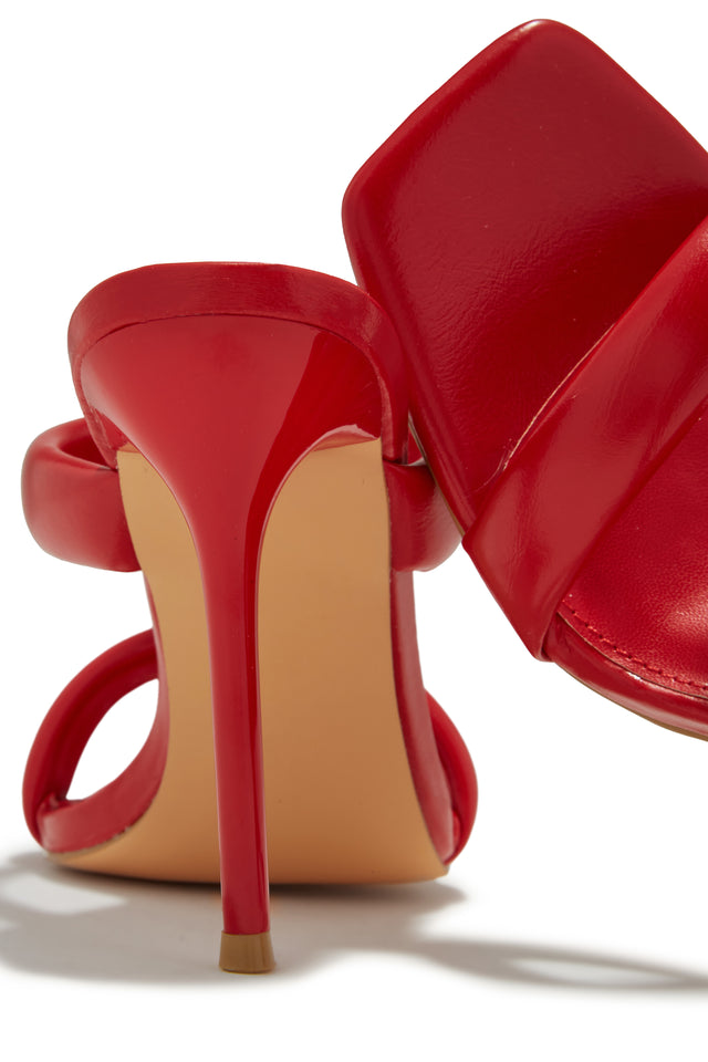 Load image into Gallery viewer, Stassie Single Sole High Heel Mules - Red
