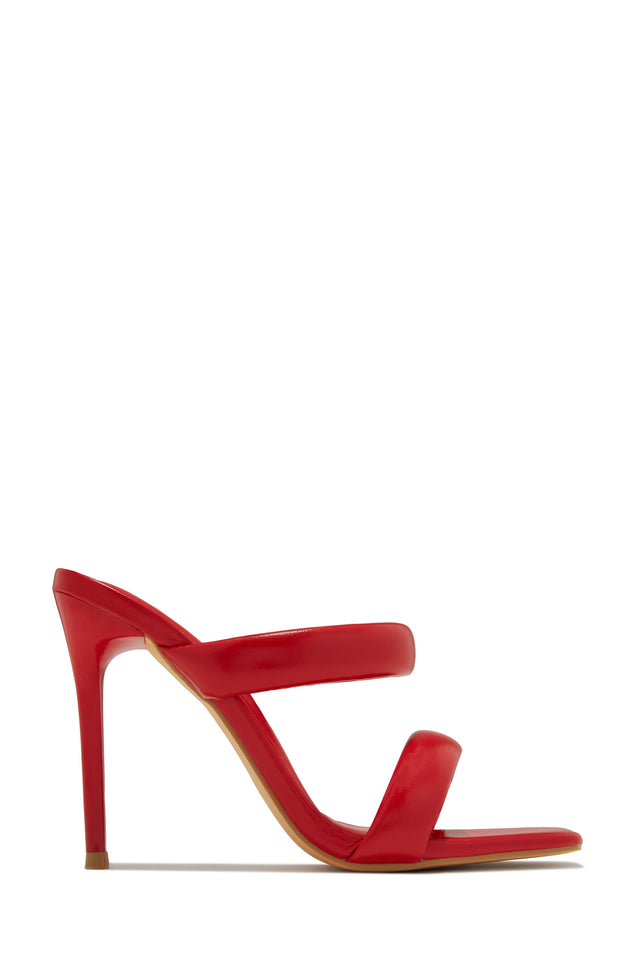 Load image into Gallery viewer, Stassie Single Sole High Heel Mules - Red
