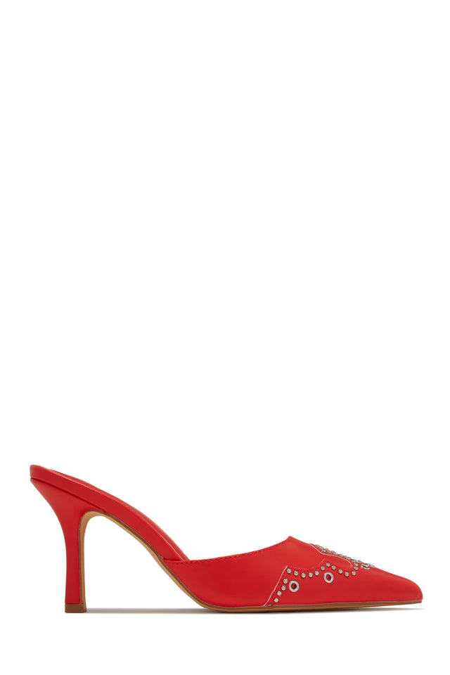 Load image into Gallery viewer, Red Slip On Mule

