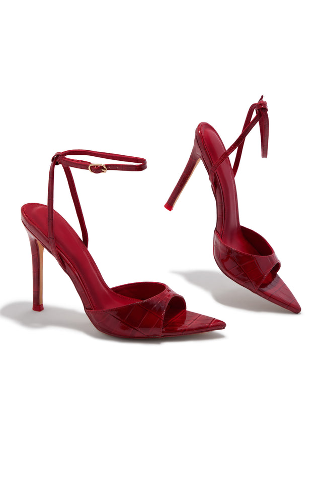 Load image into Gallery viewer, Kelcie Single Sole Heels - Red
