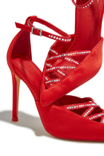 Load image into Gallery viewer, Tanalee Embellished High Heel Pumps - Red
