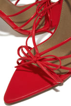Load image into Gallery viewer, PU Red Bow Heels

