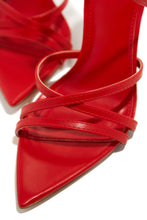 Load image into Gallery viewer, Gossip Girl Strappy High Heels - Red
