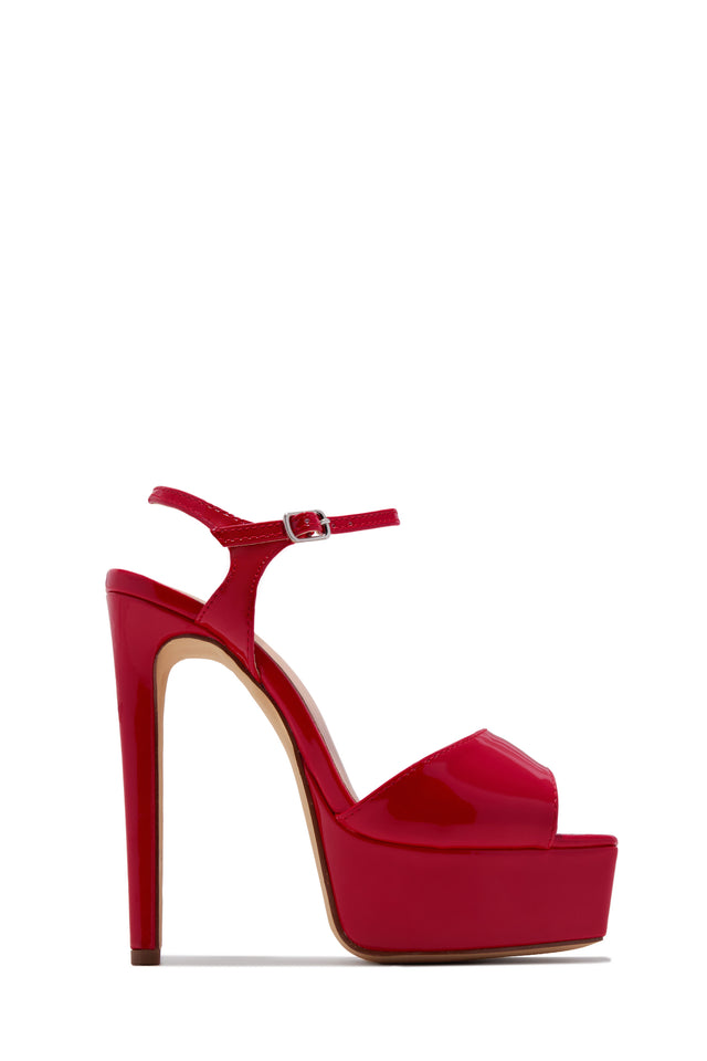 Paulina Platform High Heels - Red