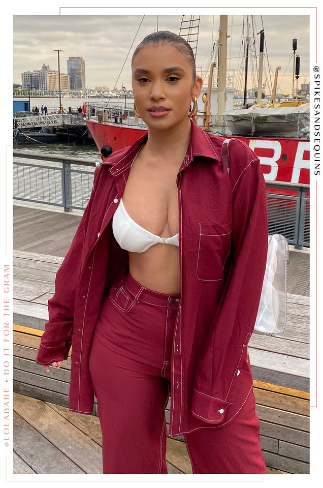 Load image into Gallery viewer, Burgundy Top
