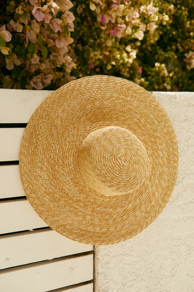 Load image into Gallery viewer, Natural Hat Hanging on Wall
