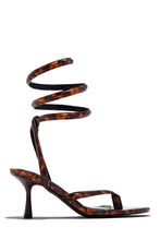 Load image into Gallery viewer, Reylene Ankle Wrap Mid Heels - Tortoise
