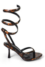 Load image into Gallery viewer, Reylene Ankle Wrap Mid Heels - Tortoise
