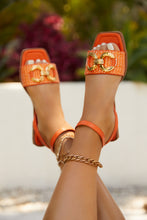 Load image into Gallery viewer, Riviera Sun Ankle Strap Sandals - Orange
