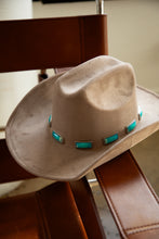 Load image into Gallery viewer, Road Trips Turquoise Pendant Western Hat - Taupe

