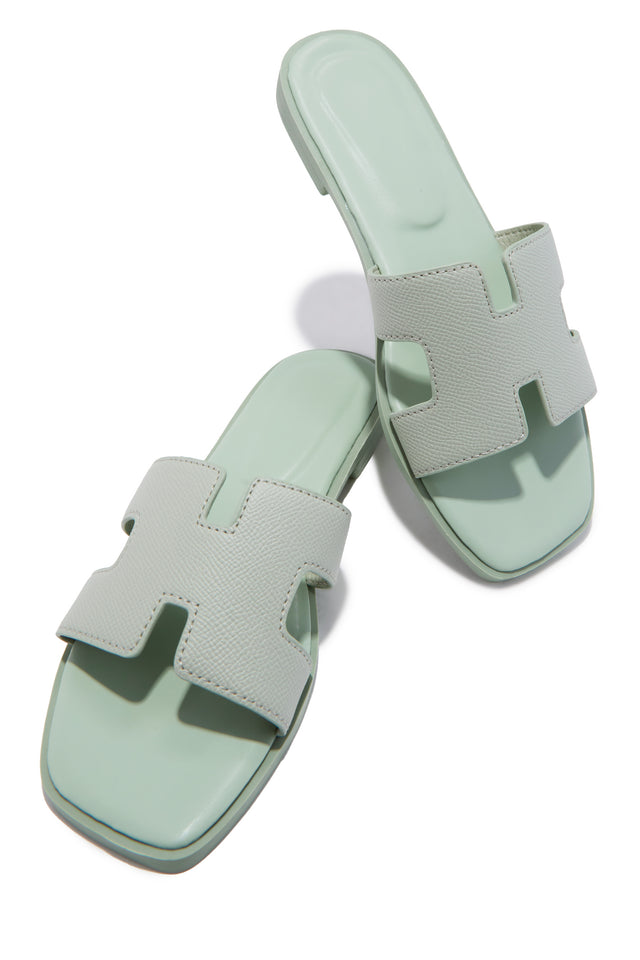 Load image into Gallery viewer, Elara Slip On Sandals - Sage
