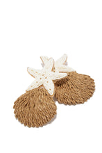 Load image into Gallery viewer, Keira Seashell Statement Earring - Ivory Tan
