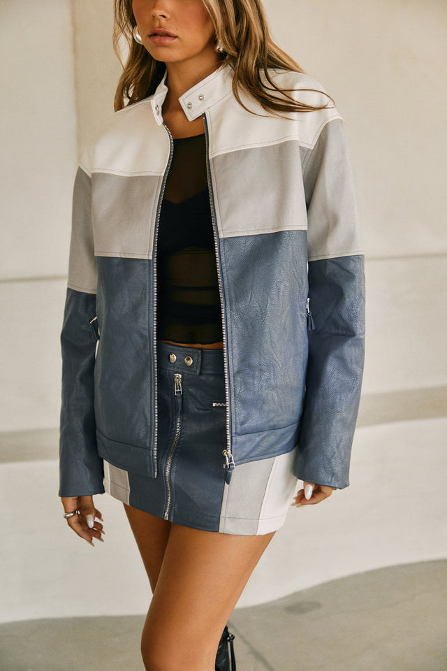 Load image into Gallery viewer, Blue Jacket Set
