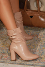 Load image into Gallery viewer, Sharon Block Heel Ankle Boot - Nude
